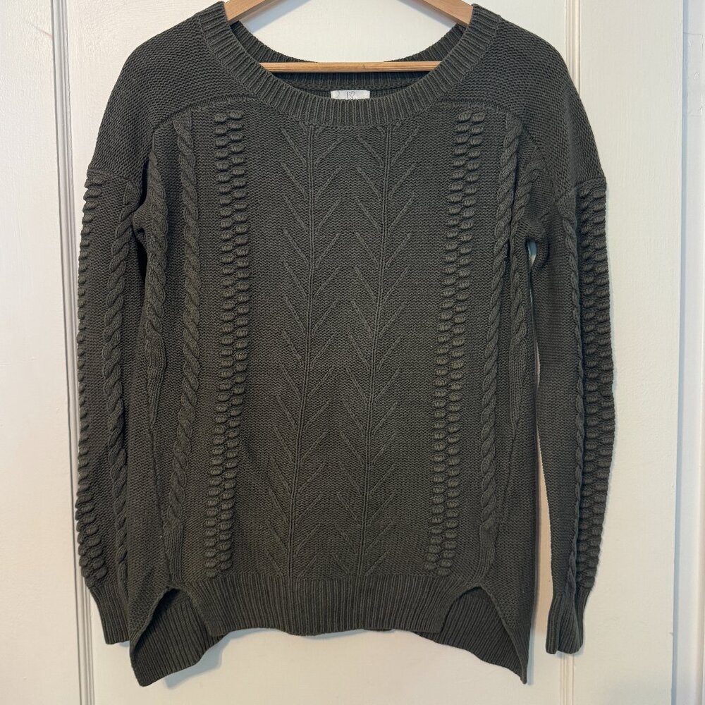 BP Olive Green Cotton Sweater - S